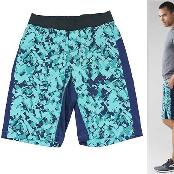 Lululemon Mens T.H.E. Short 11"  Tip Top Arctic Teal Hero Blue M - Picture 2 of 15